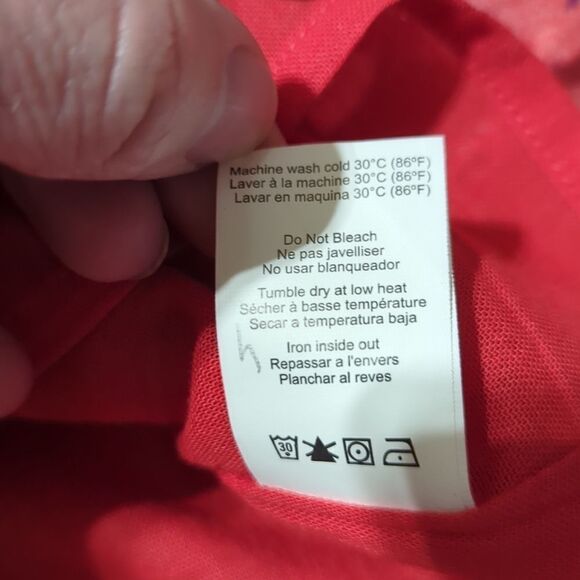SUNDRY- REDFLORAL TIEREDSKIRT CHERRY sz 1/S - Picture 8 of 8